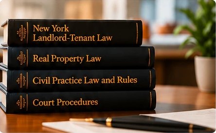 New York landlord-tenant law books